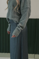 Yüksek Bel Düz Kesim Uzun Etek – Antrasit