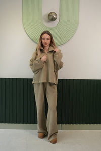 Fermuarlı Yaka Relax Fit Takım