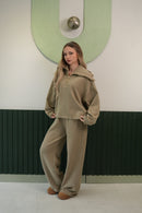 Fermuarlı Yaka Relax Fit Takım