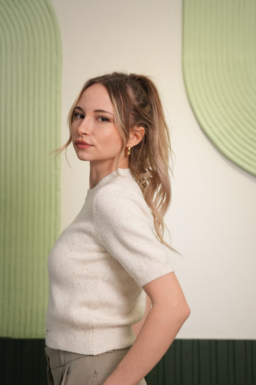 Kısa Kollu Triko Üst