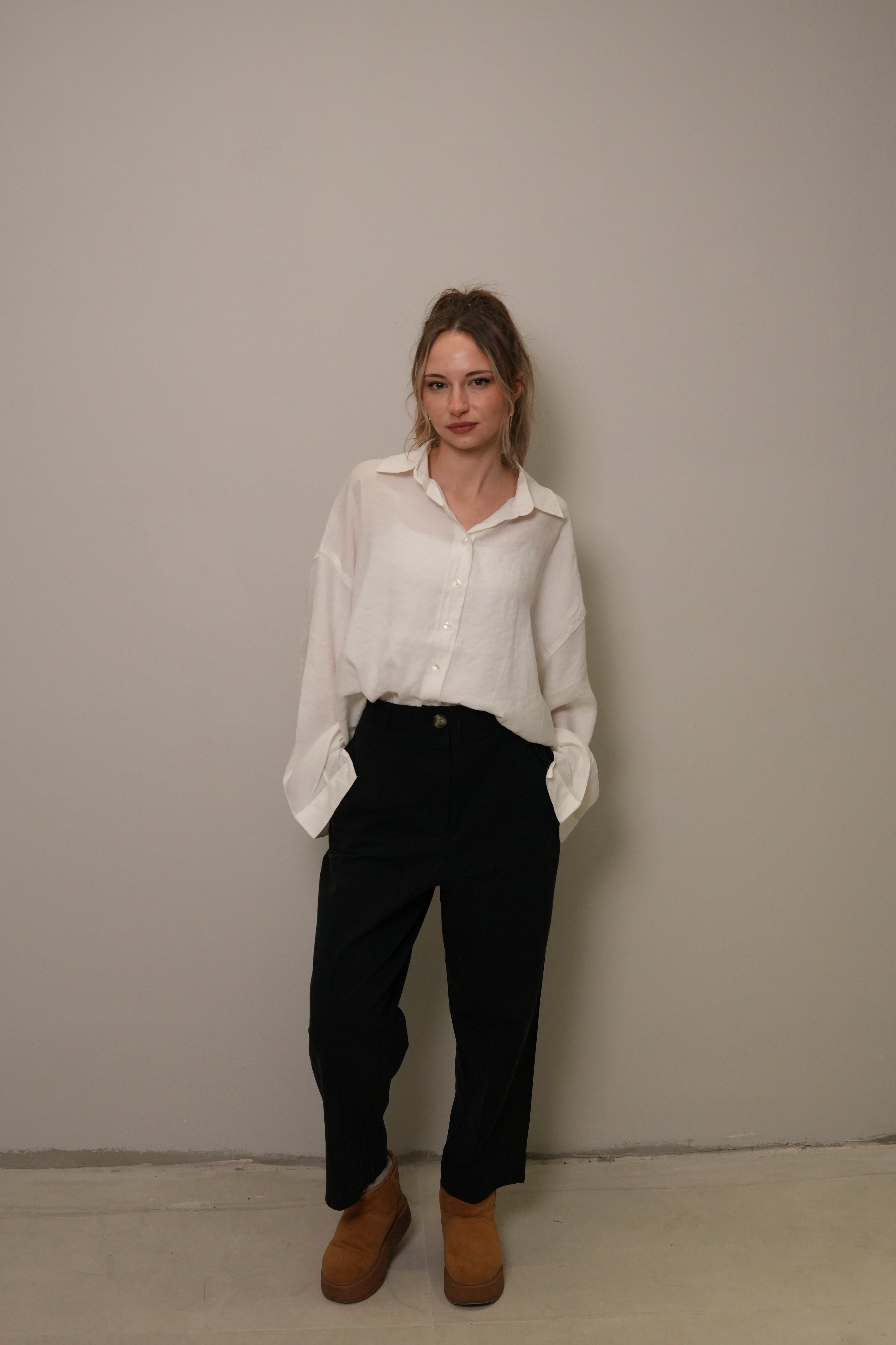 Oversize Düğmeli Gömlek