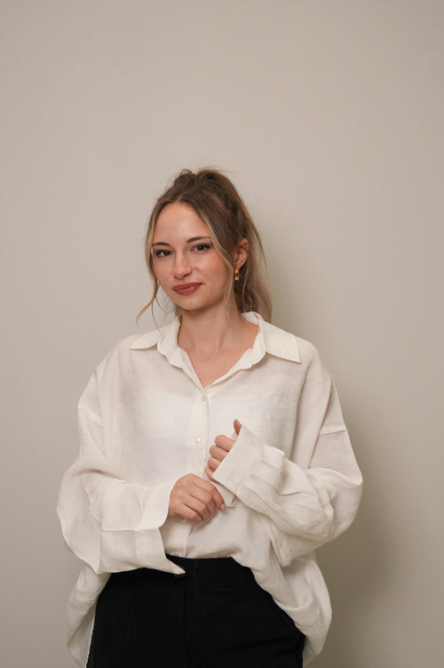 Oversize Düğmeli Gömlek