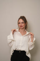 Oversize Düğmeli Gömlek